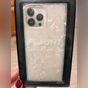 Opal shell square iPhone 13 Pro Max case